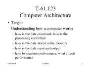 T-61.123 Computer Architecture