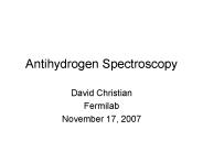Antihydrogen Spectroscopy