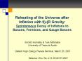 Reheating of the Universe after Inflation with ffR Gravity: Spontaneous Decay of Inflatons to Bosons PowerPoint PPT Presentation