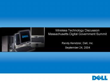 Randy Kendzior, Dell, Inc.