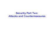 Security Part Two: Attacks and Countermeasures