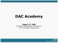 DAC Academy PowerPoint PPT Presentation