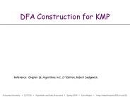 DFA Construction for KMP