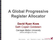A Global Progressive Register Allocator