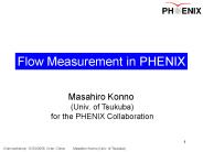 Flow Measurement in PHENIX