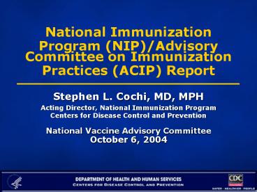 National Immunization