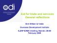 Aid for trade and services General reflections PowerPoint PPT Presentation