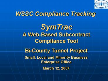 WSSC Compliance Tracking