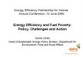 Energy Efficiency Partnership for Homes Annual Conference, 14 June 2005 PowerPoint PPT Presentation
