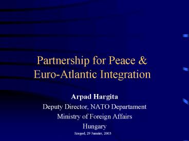 Partnership for Peace