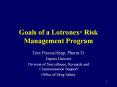 Goals of a Lotronex PowerPoint PPT Presentation