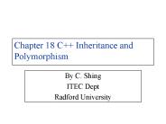 Chapter 18 C   Inheritance and Polymorphism