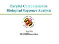 Parallel Computation in Biological Sequence Analysis PowerPoint PPT Presentation