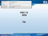 GSC-13 NGN
