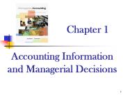 Accounting Information and Managerial Decisions