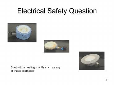 Electrical Safety Question