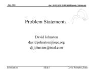 Problem Statements