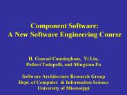 Component Software: A New Software Engineering Course