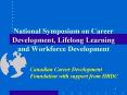 National Symposium on Career Development, Lifelong Learning and Workforce Development PowerPoint PPT Presentation