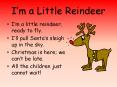 Im a Little Reindeer PowerPoint PPT Presentation