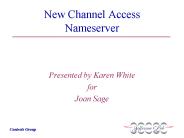 New Channel Access Nameserver