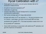 Hycal Calibration with p0