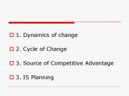 1. Dynamics of change