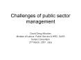 Challenges of public sector management PowerPoint PPT Presentation