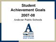 Student Achievement Goals PowerPoint PPT Presentation