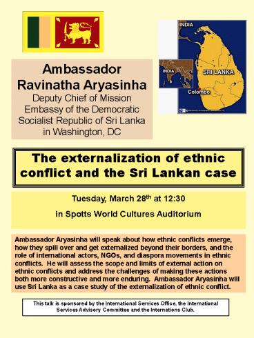 Ambassador Ravinatha Aryasinha