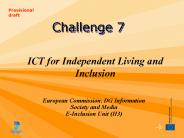ICT for Independent Living and Inclusion
