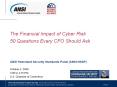The Financial Impact of Cyber Risk 50 Questions Every CFO Should Ask PowerPoint PPT Presentation