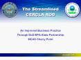 The Streamlined CERCLA ROD PowerPoint PPT Presentation