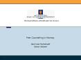 Peer Counselling in Norway PowerPoint PPT Presentation