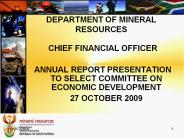 CHIEF FINANCIAL OFFICER