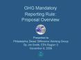 GHG Mandatory Reporting Rule: Proposal Overview PowerPoint PPT Presentation