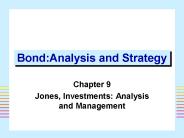 Bond:Analysis and Strategy