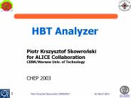 HBT Analyzer