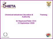 Chemical Industries Education