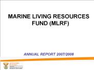 MARINE LIVING RESOURCES FUND (MLRF)