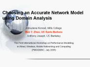 Choosing an Accurate Network Model using Domain Analysis
