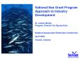 National Sea Grant Program Approach to Industry Development PowerPoint PPT Presentation