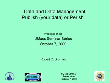 UMass Seminar
