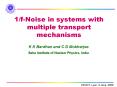1/f-Noise in systems with multiple transport mechanisms PowerPoint PPT Presentation