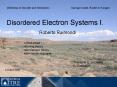 Disordered Electron Systems I. PowerPoint PPT Presentation