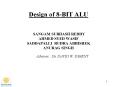 Design of 8-BIT ALU PowerPoint PPT Presentation