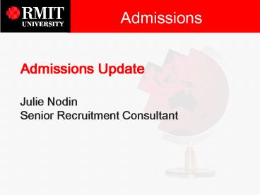 Admissions