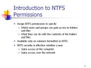 Introduction to NTFS Permissions