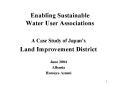 Enabling Sustainable Water User Associations PowerPoint PPT Presentation