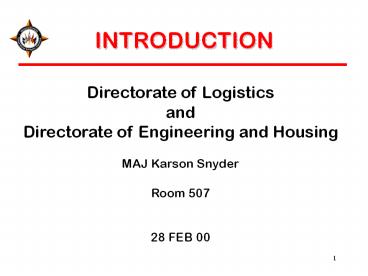 Directorate of Logistics